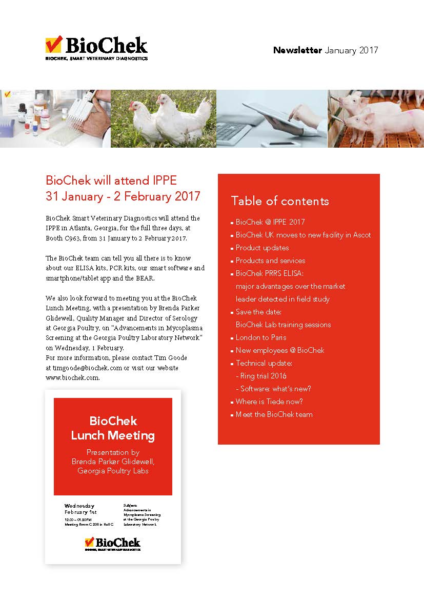 BioChek Customer Newsletter