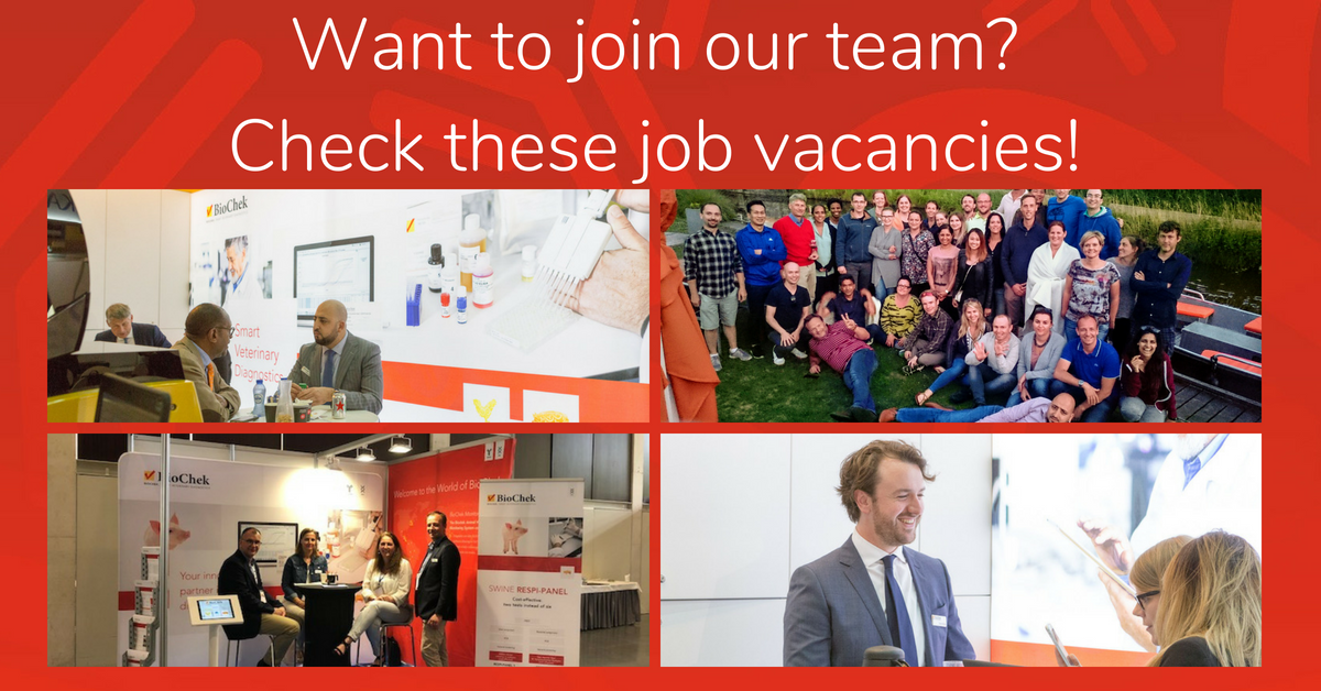 Join the BioChek team! We have three job vacancies