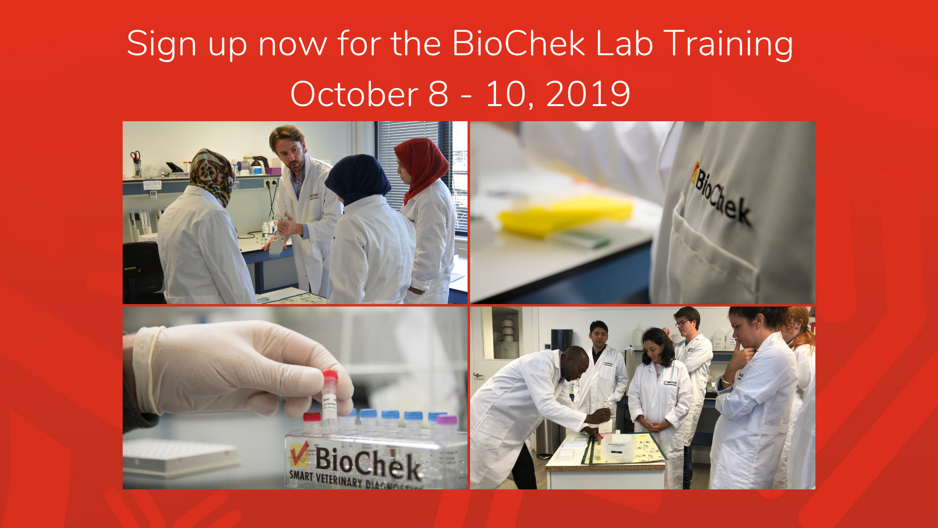 [CLOSED] Open for sign up: BioChek Lab Training October 2019