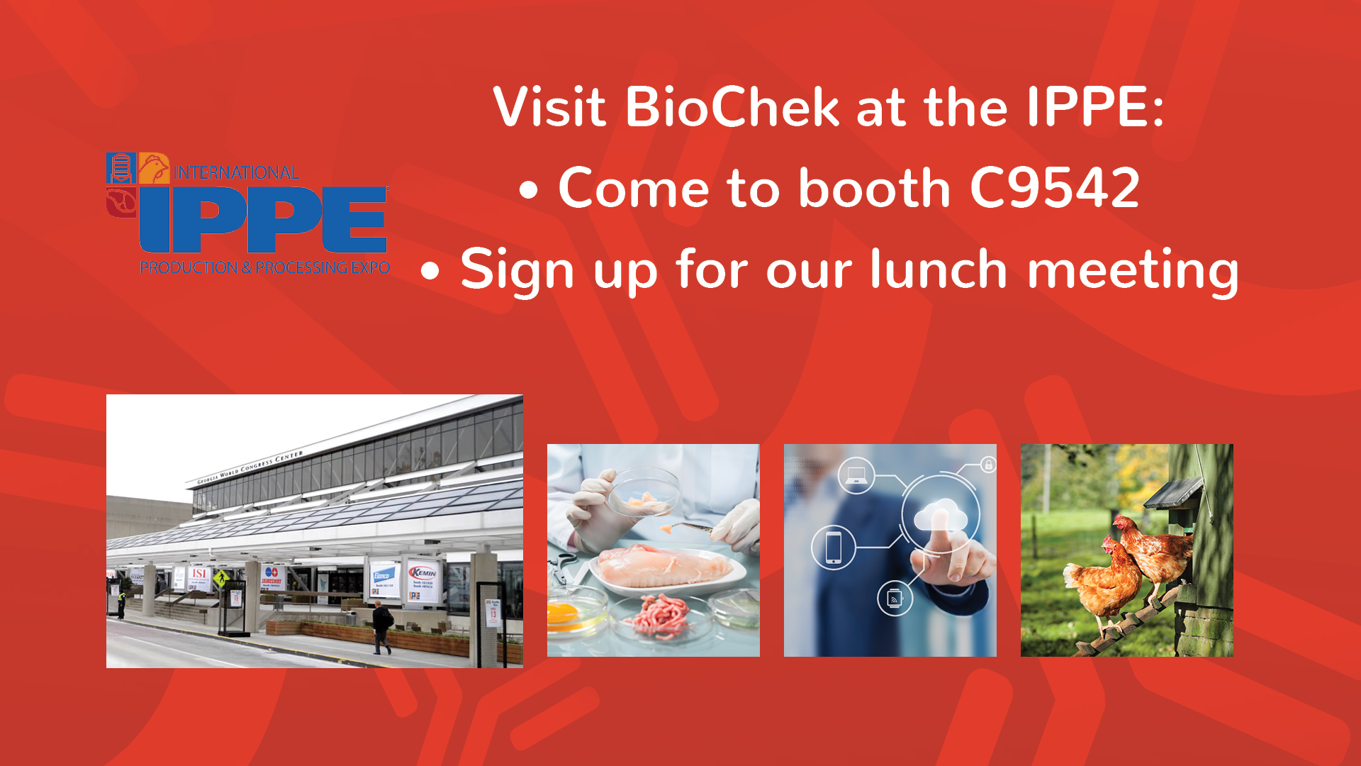 BioChek at the IPPE: booth AND lunch meeting
